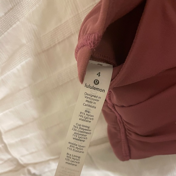 Lululemon purple long lined sports bra - Picture 4 of 4